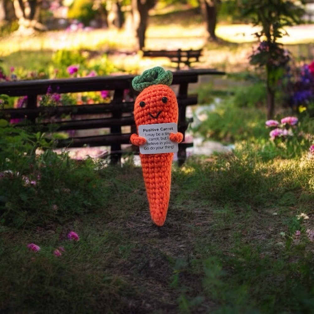🥕 Crocheted plush emotional support carrot 🥕